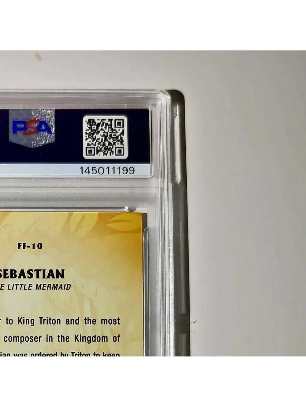 Sebastian 2025 Topps Disney #FF-10 Furry Friends Card The Little Mermaid PSA 9
